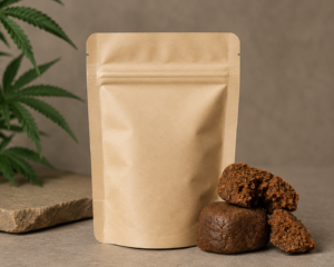 Emballage neutre et hermétique contenant du moroccan hash pour expédition discrète