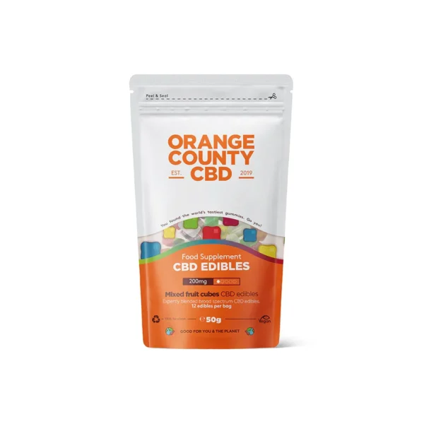 Mixed fruits cubes 200mg