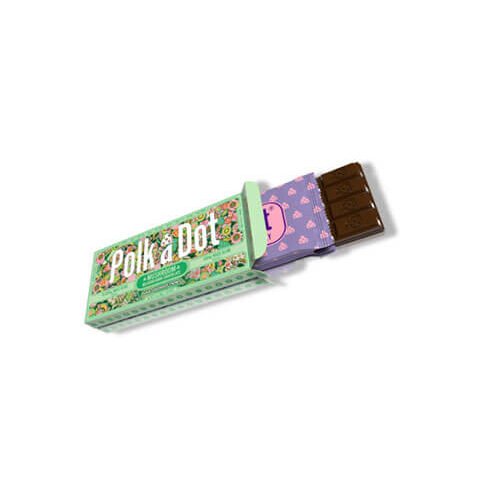 Pp02.jpg Polk-A-Dot Schokolade | 5 Gramm | Maui Coconut Twist Schokoladenriegel