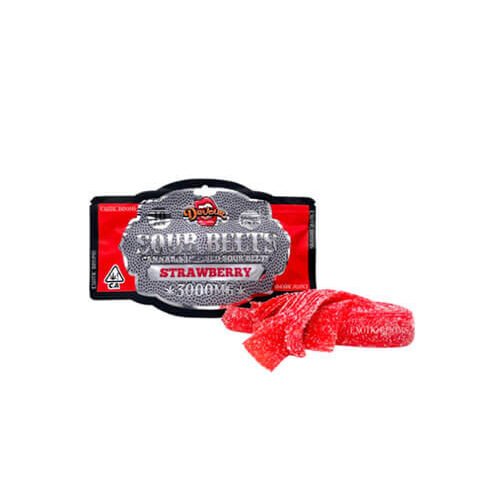 Devour Sour Belts – Strawberry 3.000mg