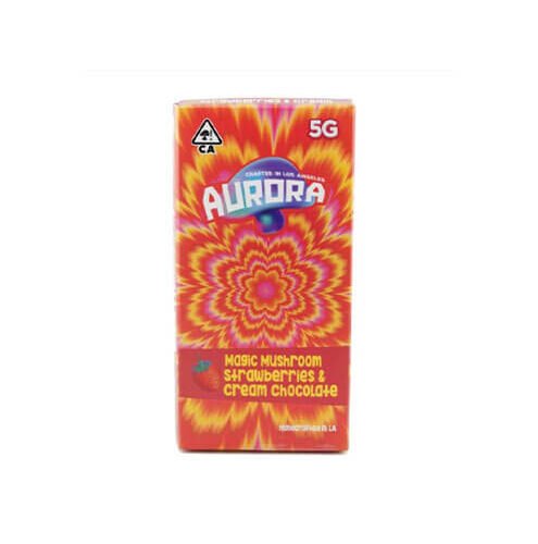 Aurora | Strawberries & Cream | Magic Mushrooms Chocolate Bar | 5G