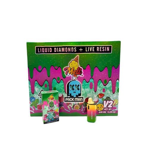 Pack Man | Lychee Punch | NEW V2 Einweg Vape | 2G (2.000 mg)