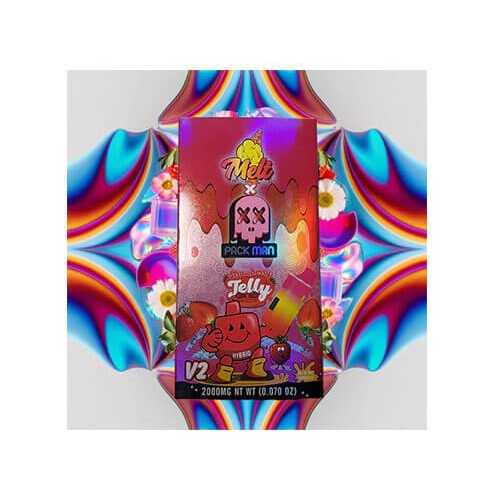 Pack Man | Strawberry Jelly | NEW V2 Einweg Vape | 2G (2.000 mg)