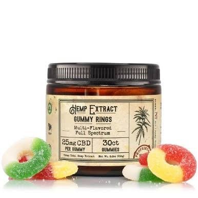 Hemp extract Gummy rings 25MG